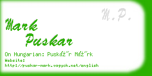 mark puskar business card